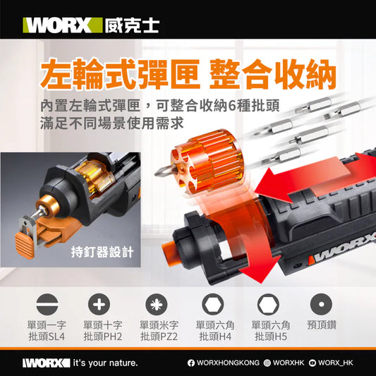 WORX WX255S 4V 電動螺絲刀