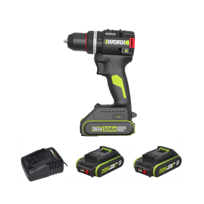 WORX WU176T 10mm 20V 無刷衝擊電鑽