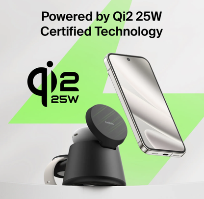 Belkin UltraCharge Qi2 25W 模組充電座