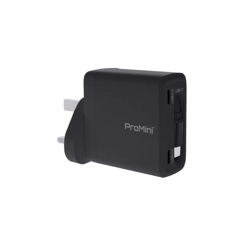 ProMini GTC70 (UK版) PD3.0 GaN 70W 內置線插牆式快速充電器