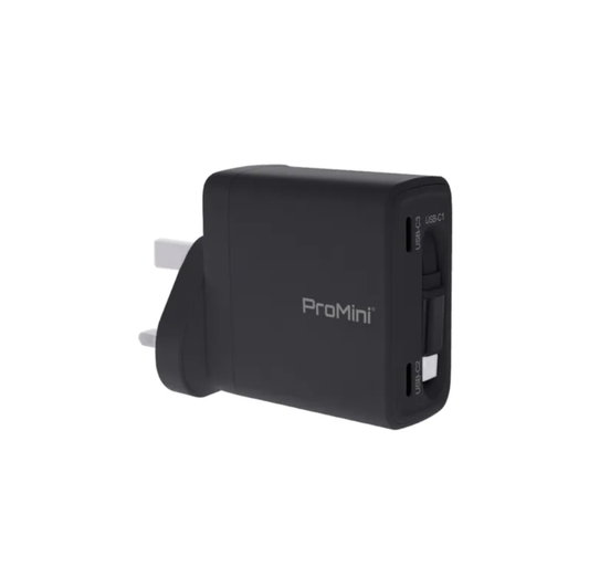 ProMini GTC70 (UK版) PD3.0 GaN 70W 內置線插牆式快速充電器