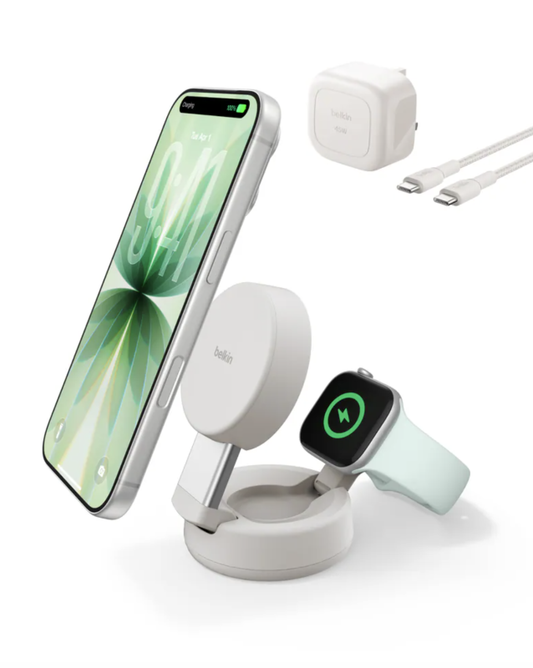 Belkin UltraCharge Pro Qi2 25W 2-in-1 Convertible Magnetic Charger 可摺疊磁吸充電器