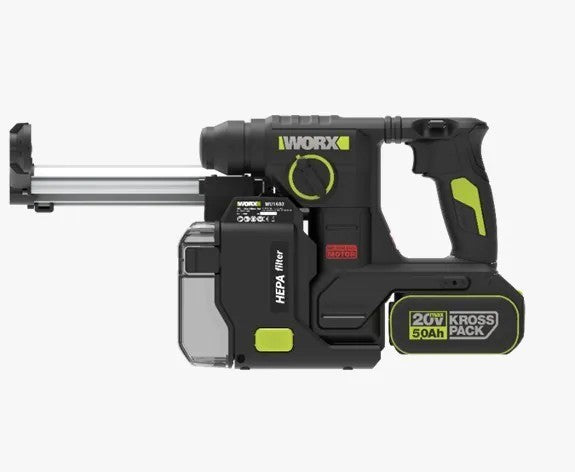 WORX WU385 24mm 無刷鋰電集塵油壓鑽