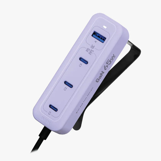 M2K GaN 65W『 夾充 』【旅行版】- 夾枱迷你快速充電器 (3C1A)