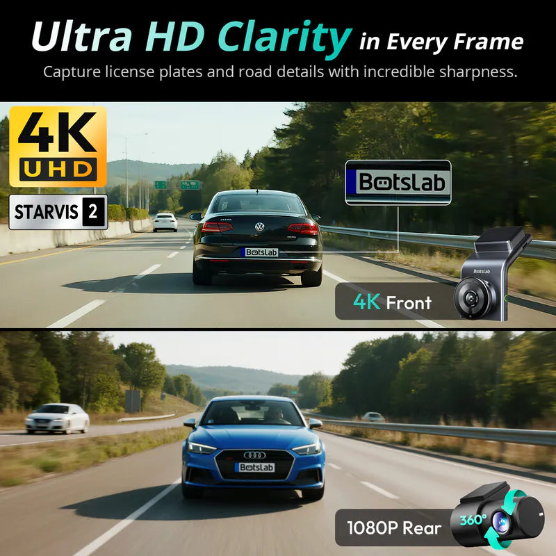 Botslab - Dash Cam Guard G300H Plus 4K 前後鏡頭智能行車記錄儀