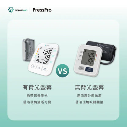 SAVEWO PressPro 醫療級智能血壓計 (臂帶式) B18