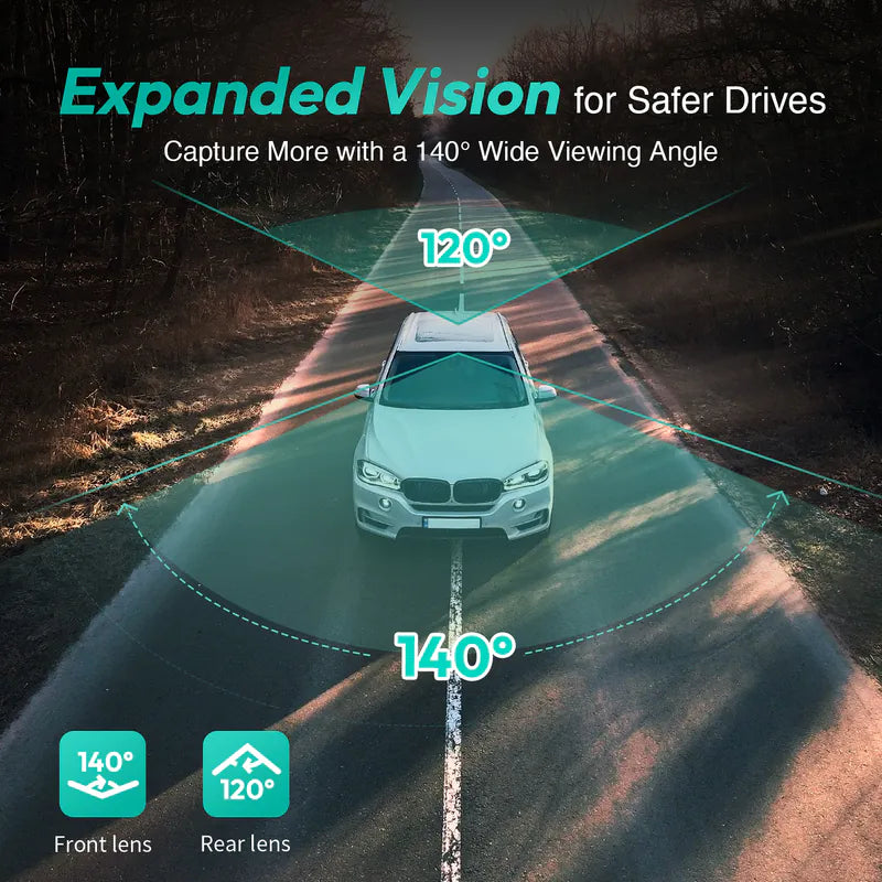 Botslab - Dash Cam Duo G500H Pro 2.5K智能安全行車記錄儀