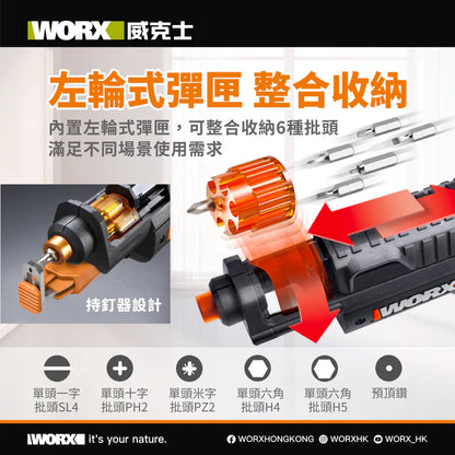 WORX WX255S 4V 電動螺絲刀
