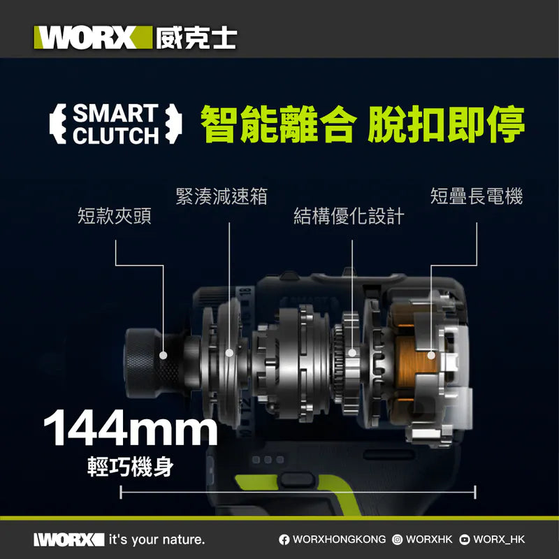 WORX WU139 12V 起子電鑽