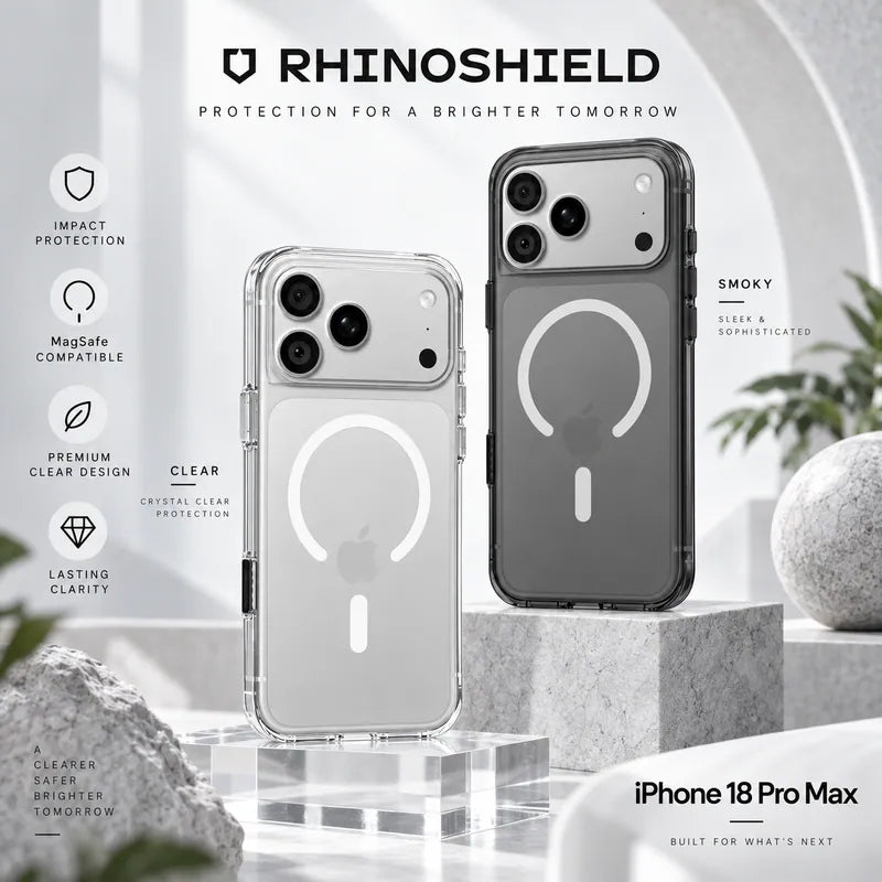 RhinoShield Clear 透明保護殼（MagSafe＋相機鍵）（iPhone 18/17 Pro Max）
