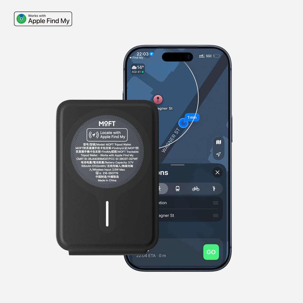 MOFT MS027WF Trackable Tripod Wallet (可追蹤磁吸手機三腳架卡包）