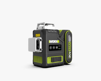 WORX WU005.9 20V 12線綠光貼墻平水儀【淨機不包電池及充電座】